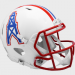 Houston Oilers (Tennessee Titans) 1981-1998 Throwback Riddell Full Size Authentic Speed Helmet White Shell with Red Facemask