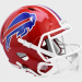 Buffalo Bills 1987-2001 Throwback Riddell Full Size Replica Speed Helmet Red Shell