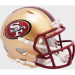 San Francisco 49ers 1996-2008 Throwback Riddell Mini Speed Helmet Red Facemask