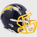 San Diego (Los Angeles) Chargers 1974-1987 Throwback Riddell Mini Speed Helmet Navy Blue Shell with Yellow Facemask
