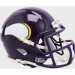Minnesota Vikings 1983-2001 Throwback Riddell Mini Speed Helmet with Purple Facemask