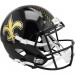 New Orleans Saints On-Field Alternate Riddell Full Size Replica Speed Helmet Black Shell New 2022
