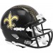 New Orleans Saints On-Field Alternate Riddell Mini Speed Helmet Black Shell New 2022