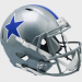 Dallas Cowboys 1964-1966 Throwback Riddell Full Size Replica Speed Helmet with Royal Blue Star and Royal Blue Center Stripe