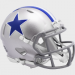 Dallas Cowboys 1964-1966 Throwback Riddell Mini Speed Helmet with Royal Blue Star and Royal Blue Center Stripe