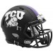 TCU Horned Frogs Matte Black Shell Riddell Full Size Authentic Speed Helmet New 2023