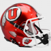 Utah Utes Radiant Red Shell Riddell Mini Speed Helmet New 2022