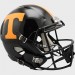 Tennessee Volunteers Dark Mode Black Shell Riddell Full Size Replica Speed Helmet New 2022