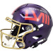 Limited Edition NFL Super Bowl 58 Riddell Full Size Authentic SpeedFlex Helmet Purple Shell New 2024