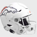 Denver Broncos On-Field Alternate Riddell Full Size Authentic SpeedFlex Helmet White Shell with White Facemask New 2024