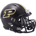 Purdue Boilermakers Gloss Black Riddell Mini Speed Helmet New 2024