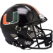 Miami Hurricanes Gloss Black Riddell Full Size Authentic Speed Helmet New 2024