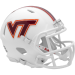Virginia Tech Hokies White Riddell Mini Speed Helmet New 2024