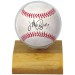 Light Wood Baseball Holder