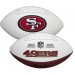 San Francisco 49ers White Wilson Official Size Autograph Series Signature Football
